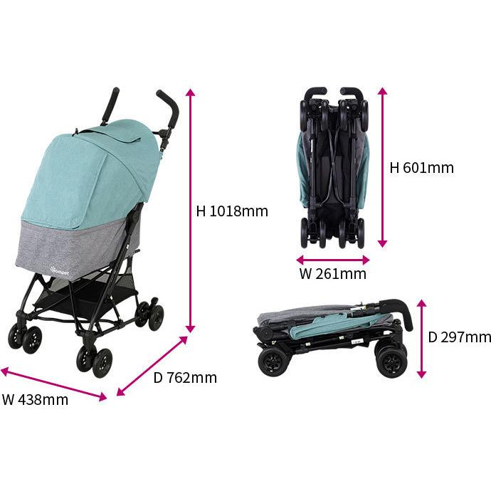 Combi（コンビ） コムペット ワイワイ コンパクト マウナグリーン