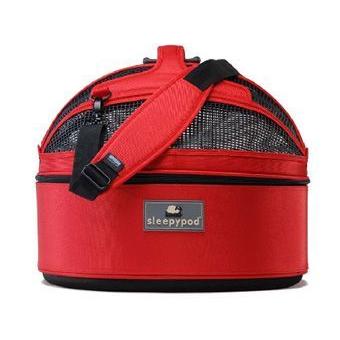 犬用キャリー sleepypod ストロベリーレッド スリーピーポッド ベッド・シートベルトにも 