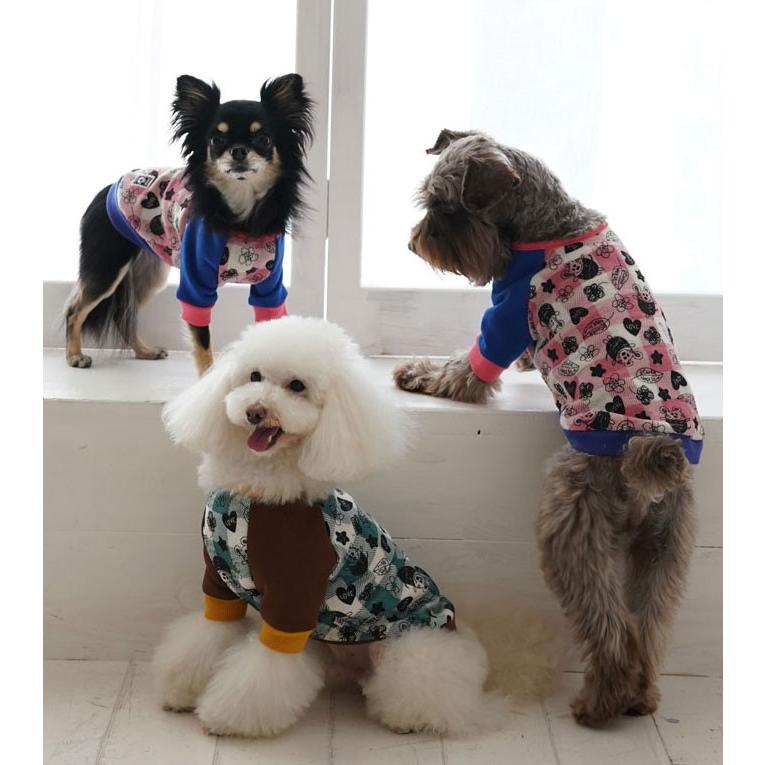 犬の服 秋 冬 新作 チェック落書きトレーナー ピンク Beache Holic ビーチェホリック 洋服 ドッグウェア Bhaw1701 ドッグウェアのciera 通販 Yahoo ショッピング