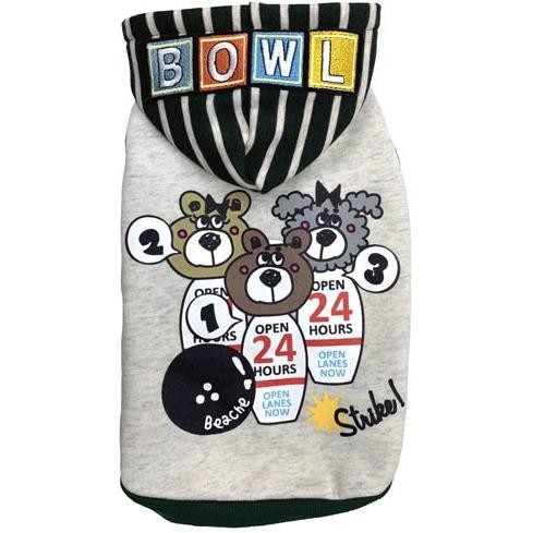 犬の服 秋 冬 ボウリングパーカー グリーン BEACHE HOLIC ビーチェホリック 洋服 ドッグウェア |  | 01