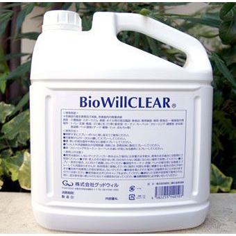 ペット用消臭剤　バイオウィル　クリア　エコボトル　BioWill　4L　Clear