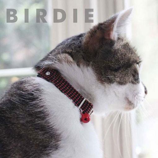 猫の首輪 CATメタチューブカラー ホワイト×ピンク BIRDIE バーディ｜ciera｜03