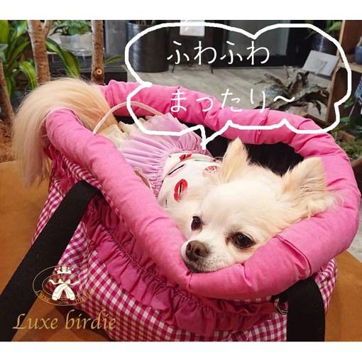 犬のキャリーバッグ Luxe birdie ピクニックキャリー ピンク リュクス