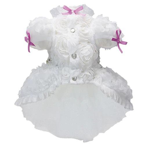 犬の服 春 夏 ラヴァンドワンピース ホワイト リュクスバーディ luxebirdie25ss9681b 洋服 クールウェア_2
