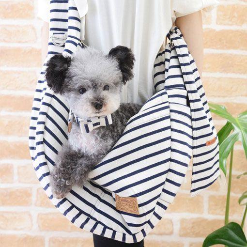 犬のキャリーバッグ チェックデニムスリングバッグ ネイビー Crazy Boo クレイジーブー Crazyboo6518 ドッグウェアのciera 通販 Yahoo ショッピング