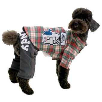 犬の服 秋冬 新作 裏毛デニムパンツ ブラック grandy グランディ 洋服 ドッグウェア |  | 03