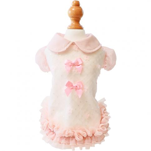 犬の服 春 夏 COOLフラワーチュールタンク ピンク Godpiva ゴッドピヴァ godpiva25ss6 洋服 ドッグウェアの画像