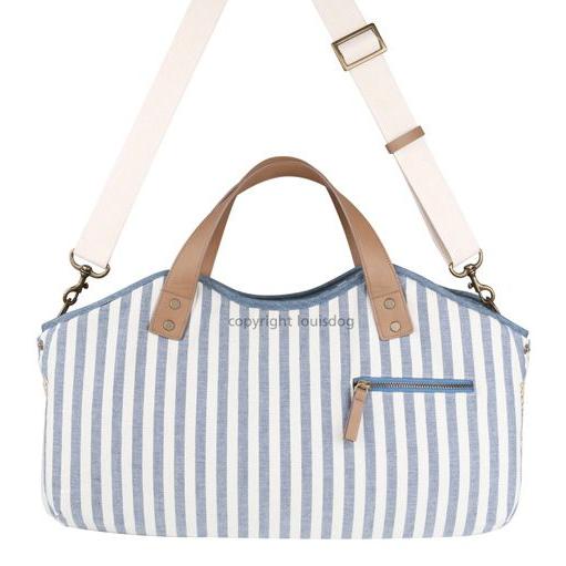 犬用キャリーバッグ ルイスドッグ Tote Bag Denim ストライプ LouisDog