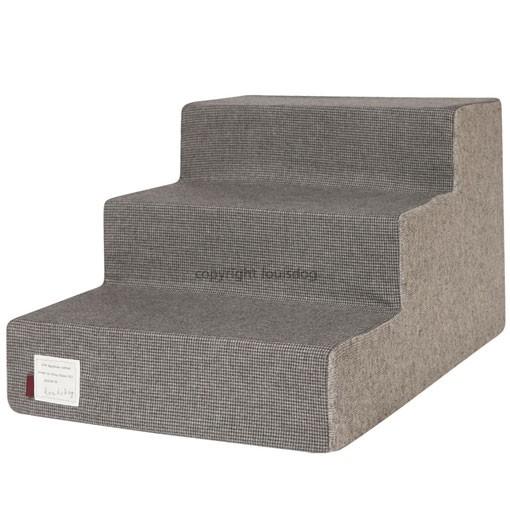 ペット用階段 ルイスドッグ Houndstooth Step Taupe Grey Louis Dog ステップ ルイスドッグ Louis Dog 奥行 高さ