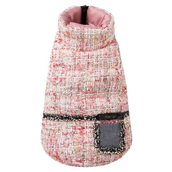 犬の服 秋冬 新作 ルイスドッグ Tweed Jacket Pink LouisDog アウターの画像