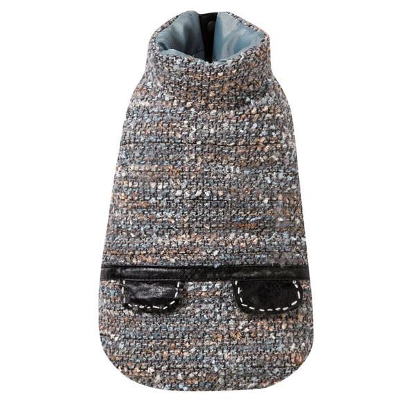 犬の服 秋冬 新作 ルイスドッグ Tweed Jacket Blue LouisDog アウターの画像