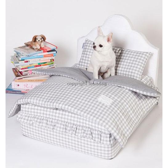 犬のベッド ルイスドッグ Egyptian Cotton Bed Blue Louisdog_2
