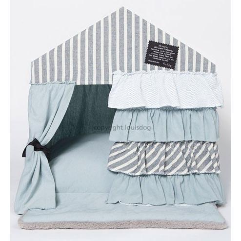 犬のベッド ルイスドッグ Peekaboo Avant Cabana Blue Louisdog ルイスドッグ 横幅 奥行 高さ