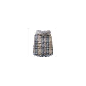 犬の服 秋 冬 新作 ルイスドッグ Egyptian Cotton Jacket Beige＆Blue Plaid Louisdog ジャケット アウター