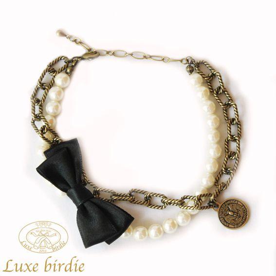 犬のアクセサリー Luxe birdie Luxeネックレス レヴァラスネックレス ブラック｜ciera｜02