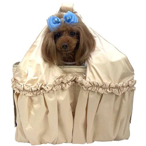 犬のキャリーバッグ Luxe birdie クリームファセットキャリー M クリーム リュクスバーディ_1