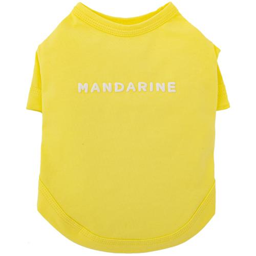 犬の服 春 夏 クールカクテルTシャツ イエロー マンダリンブラザーズ MANDARINE BROTHERS 洋服 ドッグウェア｜ciera｜02