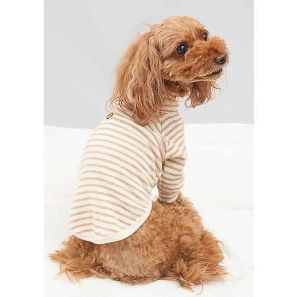 犬の服 秋冬 新作 オーガニックコットン フライス起毛ハイネックラグランTee ボーダー mutter ミュッター 洋服 ドッグウェア｜ciera｜03