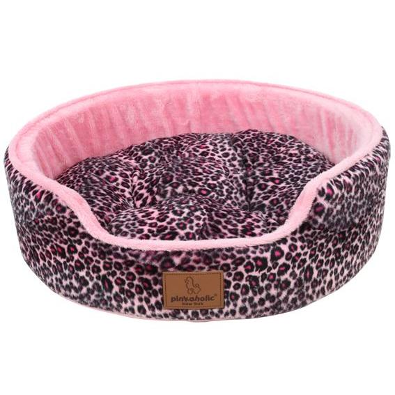 犬のベッド 秋冬 あったか PINKAHOLIC ピンカホリック LEOPUP BED ピンクの画像