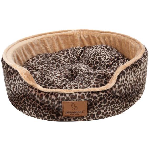 犬のベッド 秋冬 あったか PINKAHOLIC ピンカホリック LEOPUP BED ベージュの画像