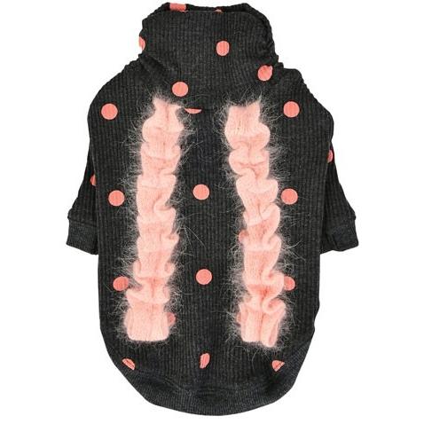 犬の服 秋 冬 PINKAHOLIC ピンカホリック ELIZA チャコールグレー 洋服 ドッグウェア |  | 01