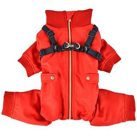 犬の服 秋 冬 新作 PUPPIA パピア GARNET レッド 洋服 ドッグウェアの画像