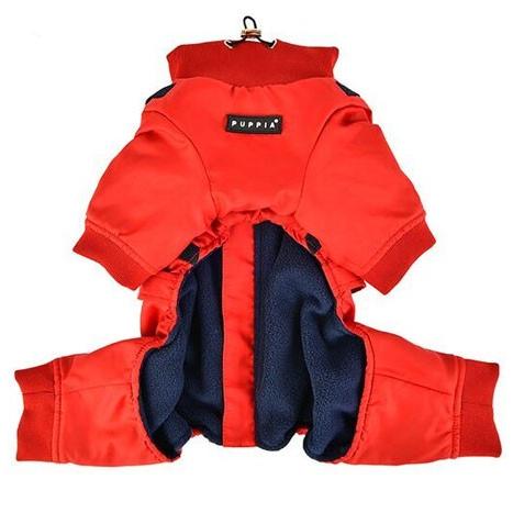 犬の服 秋 冬 新作 PUPPIA パピア GARNET レッド 洋服 ドッグウェアの画像