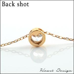 ダイヤモンド ネックレス k10 レディース 0.1ct ピンクゴールドk10 ダイヤモンドネックレス ペンダント ダイヤハート 10k 一粒 人気 ホワイトデー_3