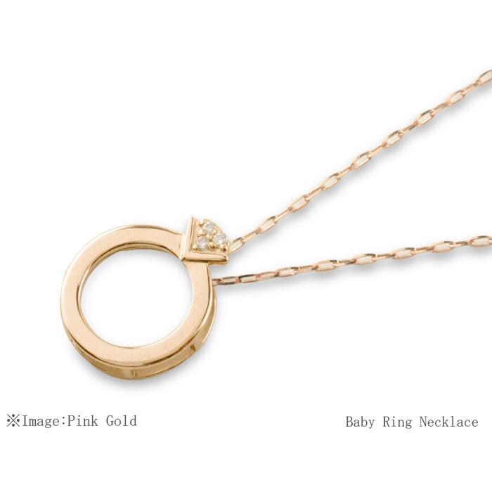 レディース ネックレス k18 ベビーリング プラチナ 誕生石 天然石 ゴールド 18k 18金 pt900 首飾り カラーストーン 選べる宝石 かわいい 誕生祝の画像
