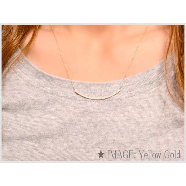 ダイヤモンド付きゴールドネックレスK18 DIAMOND STATION NECKLACE(2ZN2452)K18 ネックレス｜スタージュエリー