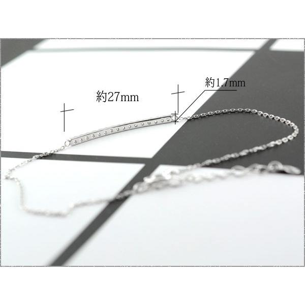 ブレスレット ダイヤモンド シンプル ライン レディース ブレス ラインブレスレット チェーン ホワイトゴールドk18 18k 18金 ブレス 華奢  クリスマスの画像