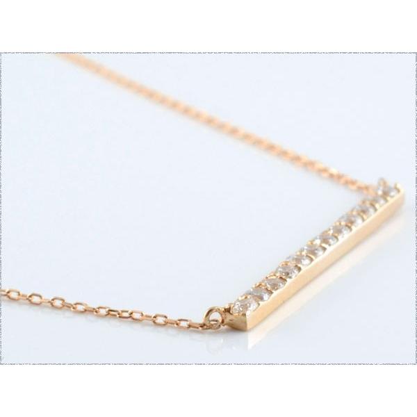 K18 ネックレス レディース 18金 ダイヤモンド 一粒 0.20ct ペンダント ピンクゴールド ダイヤネックレス 18k 華奢 シンプル 記念日 プレゼント ホワイトデーの画像