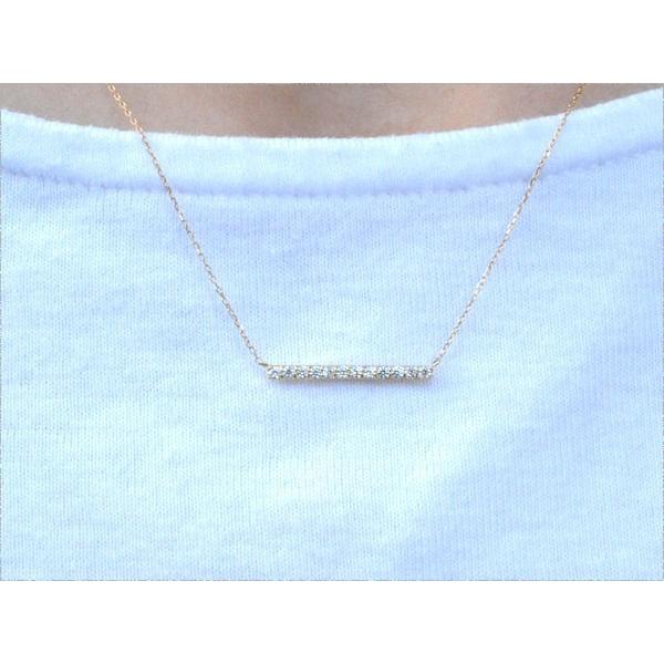 K18 ネックレス レディース 18金 ダイヤモンド 一粒 0.20ct ペンダント ピンクゴールド ダイヤネックレス 18k 華奢 シンプル 記念日 プレゼント ホワイトデーの画像