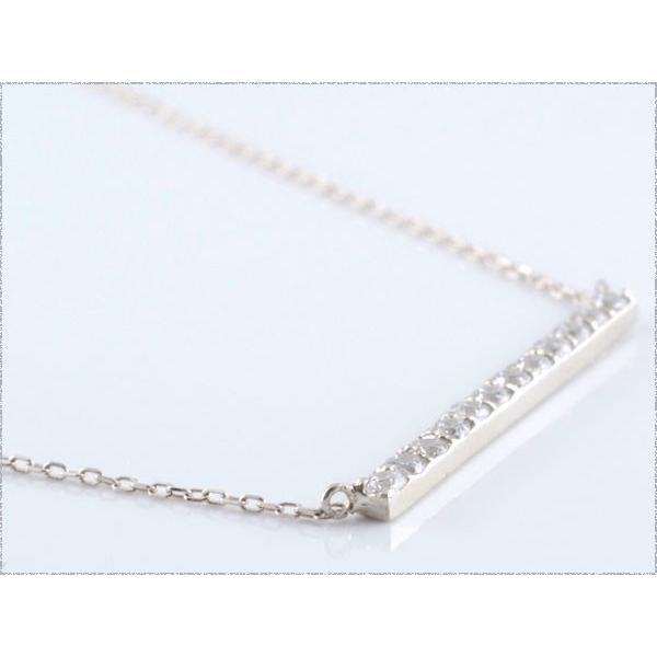 ネックレス レディース ダイヤモンド  18金 ペンダント ホワイトゴールドk18 ダイヤ 18k 0.20ct  華奢 シンプル  人気  ホワイトデーの画像