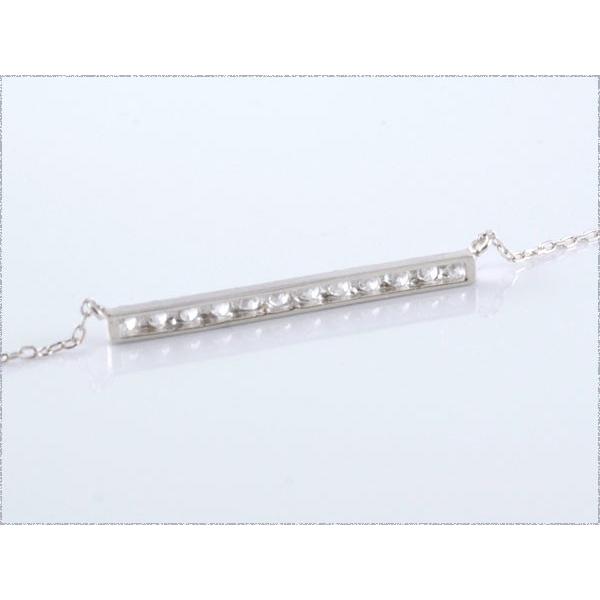 ネックレス レディース ダイヤモンド  18金 ペンダント ホワイトゴールドk18 ダイヤ 18k 0.20ct  華奢 シンプル  人気  ホワイトデーの画像