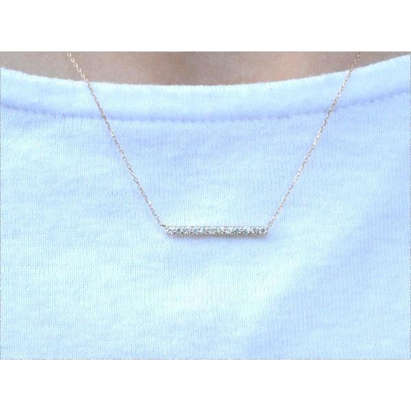 ダイヤモンド ネックレス 18金 ペンダント ホワイトゴールドk18 ダイヤ 18k 0.20ct  華奢 シンプル レディース 人気  ホワイトデーの画像