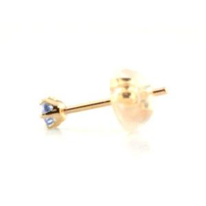 ピアス レディース 18金 アメジスト ピンクゴールドk18 スタッドピアス  18k k18  一粒ジュエル プチピアス 2月の誕生石  納期1週間  クリスマスの画像