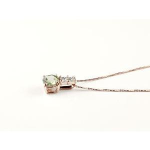 ネックレス レディース ダイヤモンド  10金 ペリドット ダイヤネックレス k10 ピンクゴールドk10 ダイヤ 10k  ペンダント 誕生石  人気  クリスマスの画像