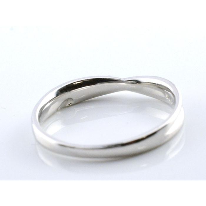 ペアリング 2本セット シルバー ダイヤモンド sv925 シンプル クロス デザインリング シルバー925 結婚指輪 エンゲージリング レデース  クリスマスの画像