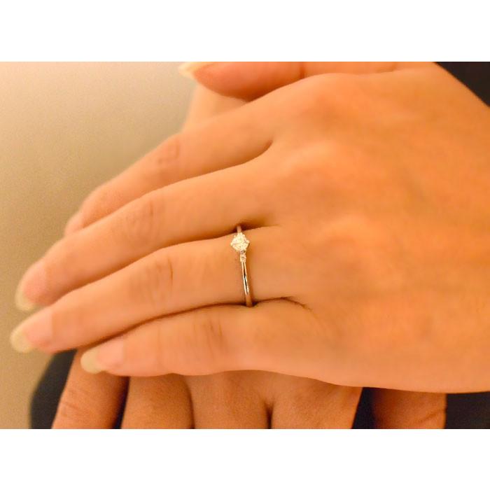 18金 指輪 ダイヤモンド リング 結婚指輪 婚約指輪 エンゲージリング ホワイトゴールドk18 ダイヤモンドリング 18k k18 ダイヤ  クリスマスの画像