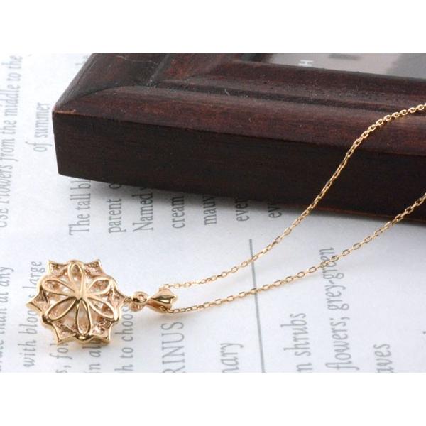 ネックレス レディース 18金 K18 ダイヤモンド パール ペンダント ピンクゴールド 華奢 シンプル 真珠 ダイヤネックレス 18K プレゼント ギフト クリスマスの画像