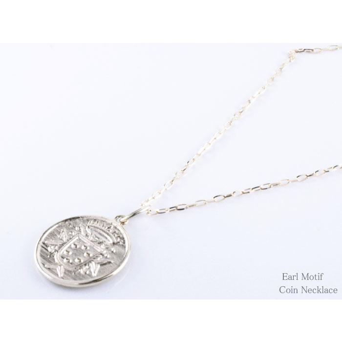 コイン ネックレス メンズ k18 ホワイトゴールドk18 コインモチーフネックレス 18k 18金 感謝 祈り ペンダント シンプル 地金 上品 華奢 人気 記念日の画像