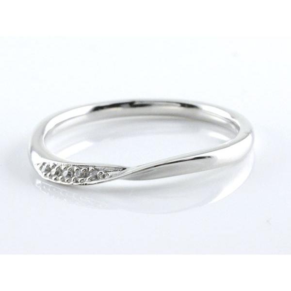 ペアリング 10金 結婚指輪 安い ホワイトゴールドk10 10K ダイヤモンド ペア 2本 セット ダイヤ 0.02ct ペアリング メンズ レディース 指輪  クリスマスの画像