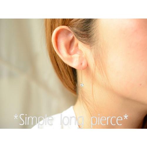 K18 18金 18k ピアス ロングピアス　バー　♡④ 楽天市場】K18 ピアス HASHIRA 18金 バーピアス 18k レディース