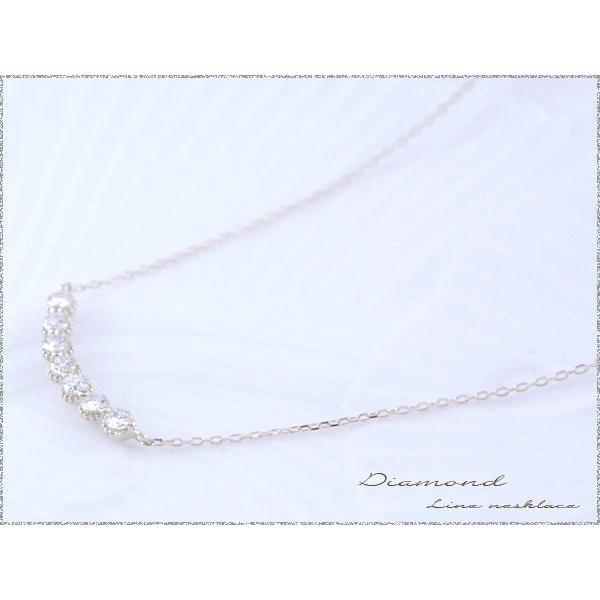 ネックレス レディース ダイヤモンド  18金 ペンダント ホワイトゴールドk18 ダイヤ 18k 0.3ct  華奢 シンプル  人気  クリスマスの画像