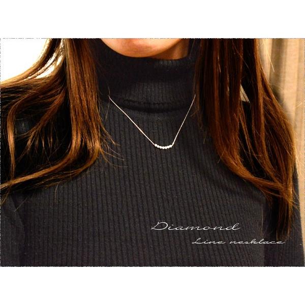ネックレス レディース ダイヤモンド  18金 ペンダント ホワイトゴールドk18 ダイヤ 18k 0.3ct  華奢 シンプル  人気  クリスマスの画像