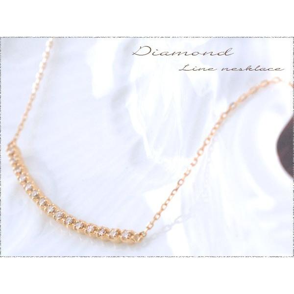 ダイヤモンド ネックレス レディース 18金 K18 ペンダント ピンクゴールド ダイヤ 0.1ct 華奢 シンプル ダイヤネックレス 18K プレゼント クリスマスの画像