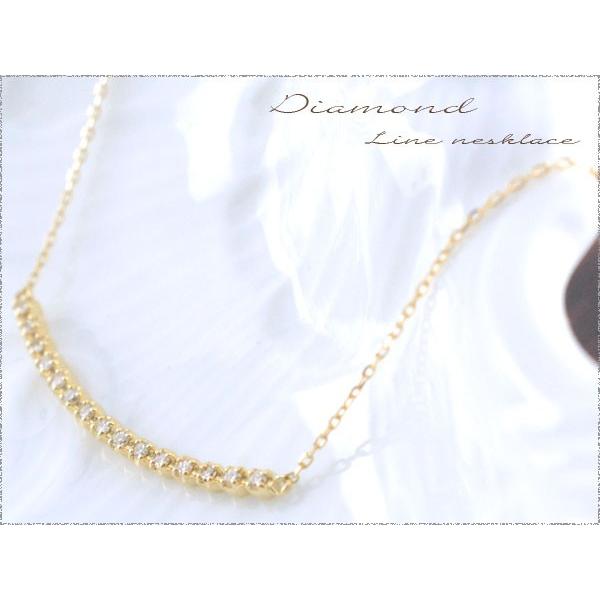 K18 ダイヤモンド ネックレス レディース 18金 ペンダント イエローゴールド ダイヤ 0.1ct 華奢 シンプル ダイヤネックレス 18K プレゼント クリスマスの画像