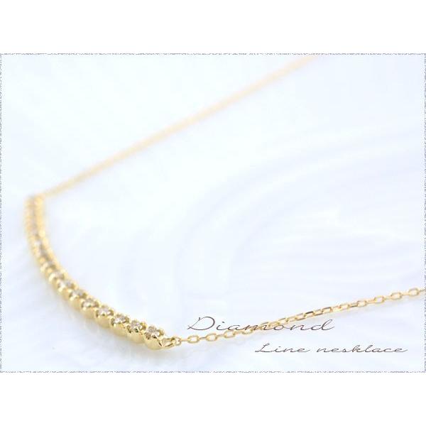 K18 ダイヤモンド ネックレス レディース 18金 ペンダント イエローゴールド ダイヤ 0.1ct 華奢 シンプル ダイヤネックレス 18K プレゼント クリスマスの画像