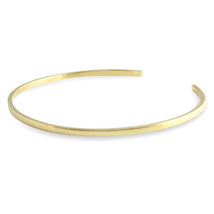 ブレスレット レディース 18金 バングル 地金 ブレス k18 18k イエロー